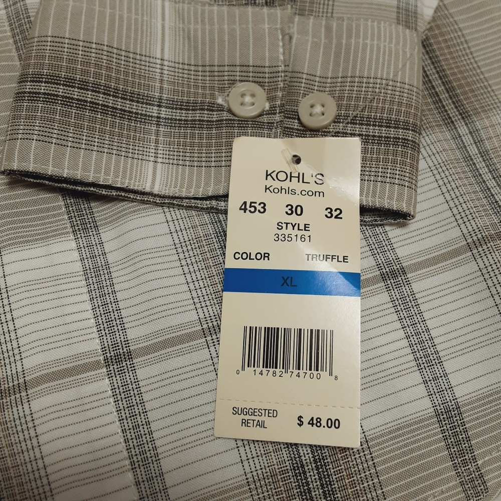 Haggar Button Up Shirt Mens XL - Picture 6 of 11